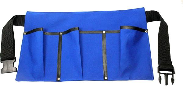 LEWI 13004 Segeltuch Schürze blau mit 3 großen Taschen