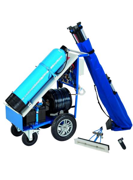 LEWI QLEEN PROFI 1 / I 24 V Komplettset Basisstation + Stangen/Poles + Bürste
