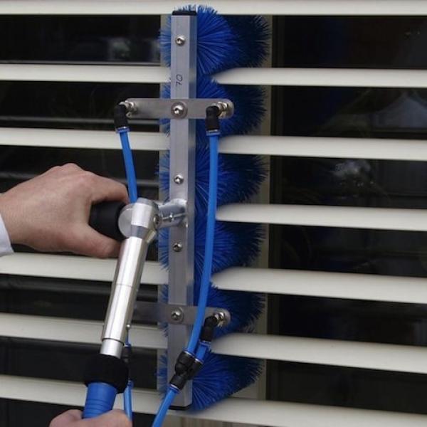 QLEEN Bürstenträger 75 mm mit Bürsten für Lamellenreiniger Lamellenträger
